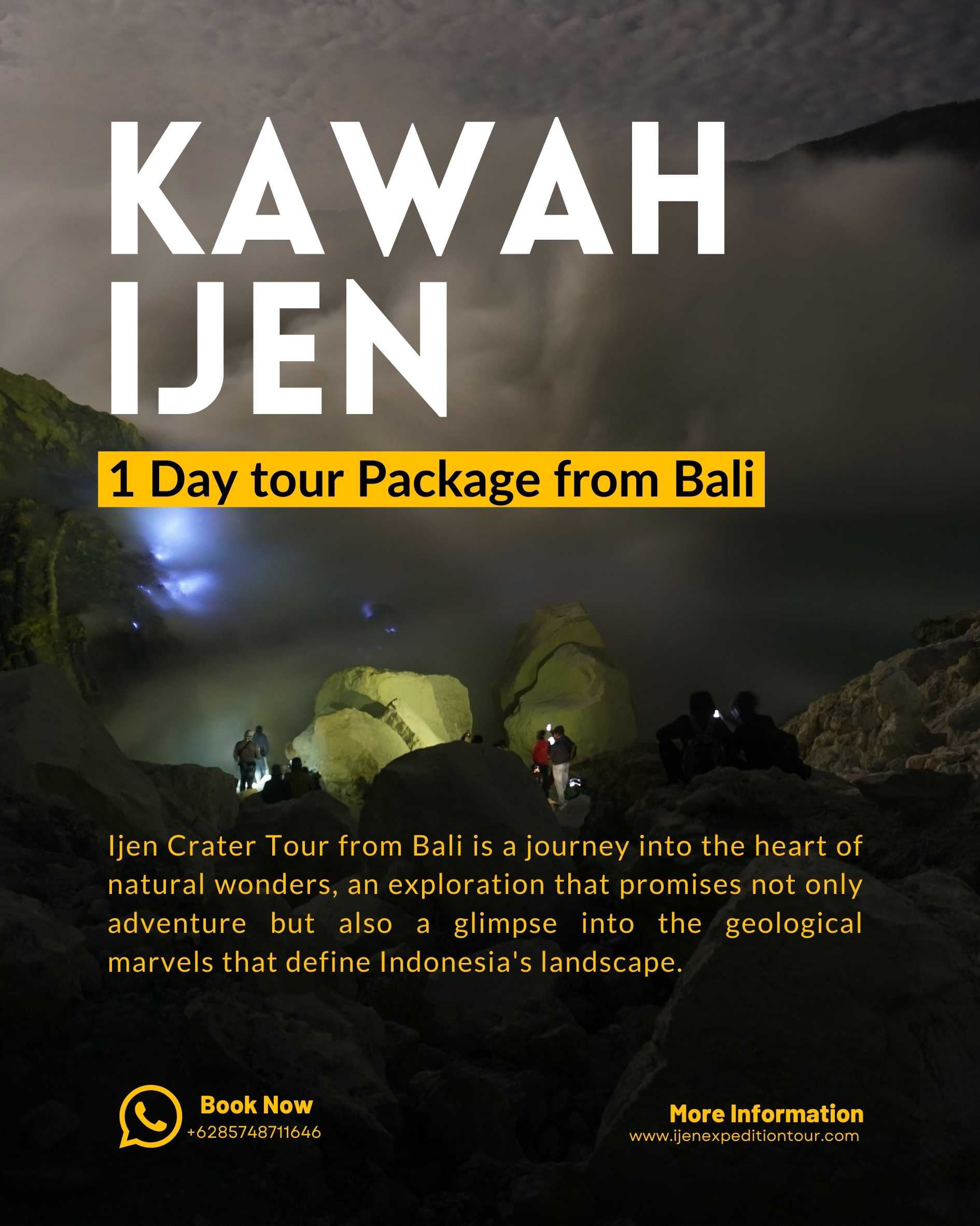 KAWAH IJEN TOUR 1 DAY FROM BALI